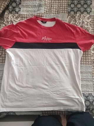 Camiseta McKenzie Talla XL Roja y Blanca