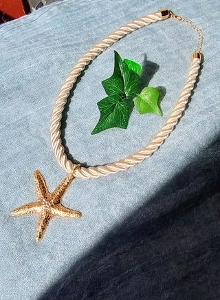 Collar Cordón y Estrella de Mar 