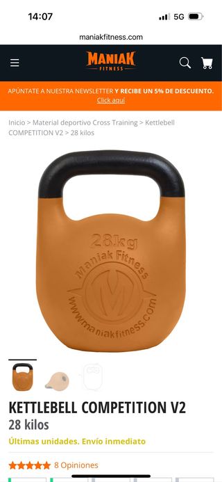 Kettlebell Competición V2 28kg