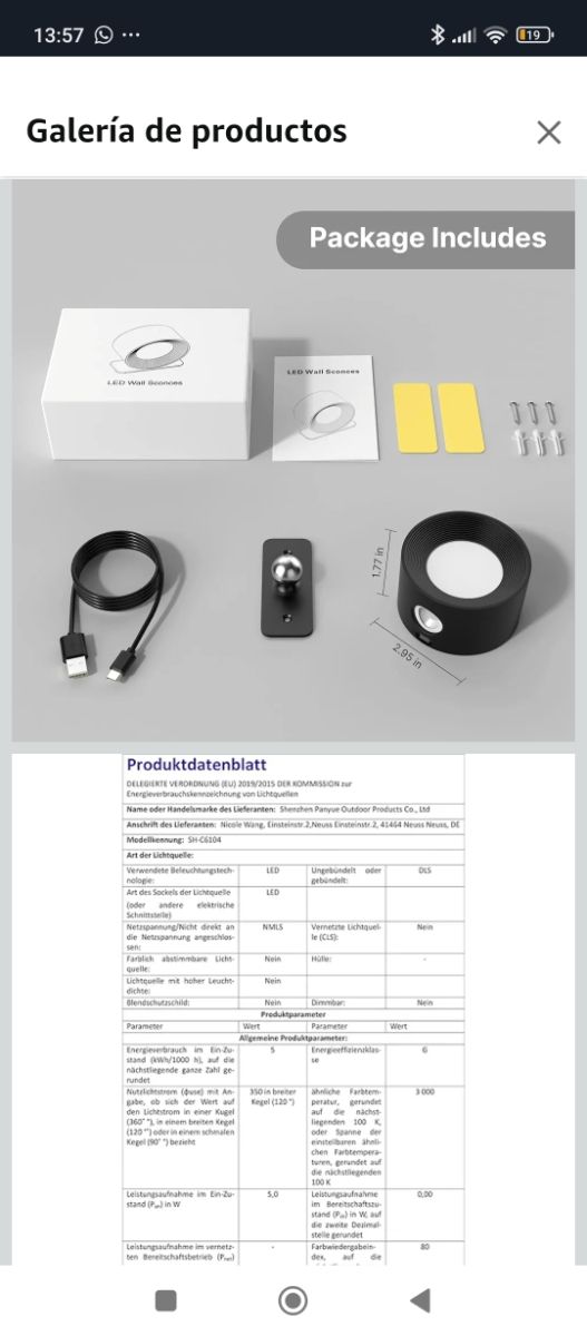 Luz LED de pared Shenzhen Panyue