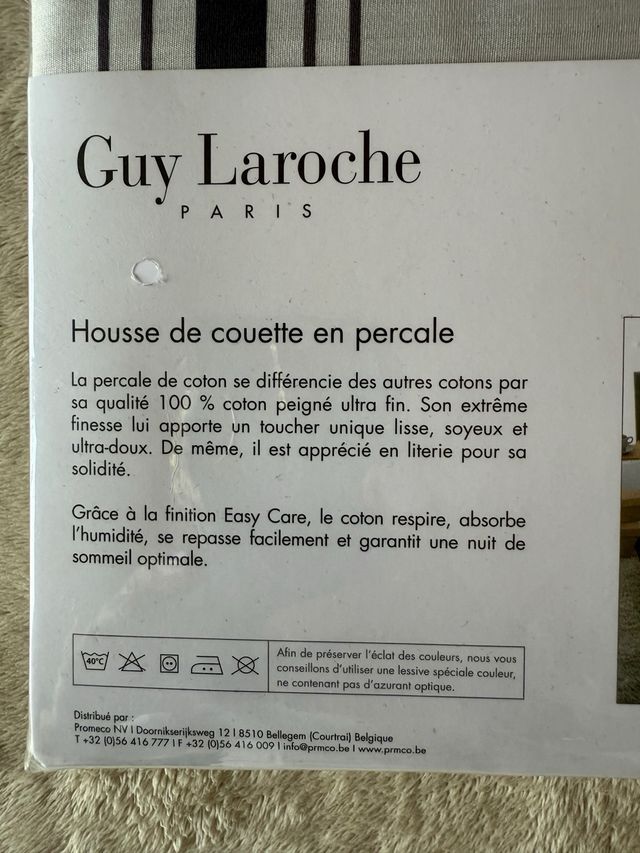 Copripiumino Matrimoniale Guy Laroche Double Face