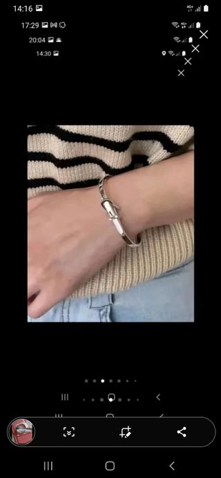 Pulsera Plata Hebilla