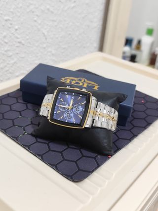 Reloj LIGE Hombre Oro y Plata