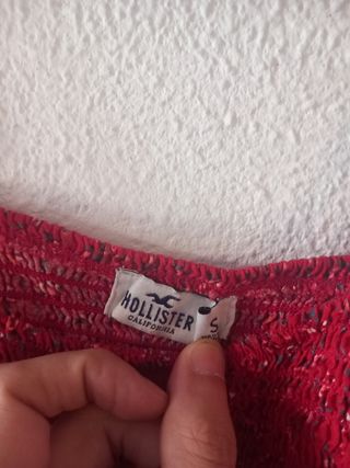 Top Hollister Rojo Talla S