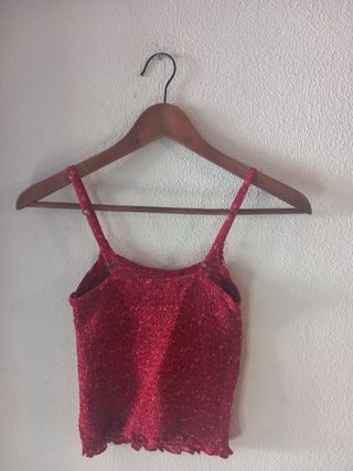 Top Hollister Rojo Talla S
