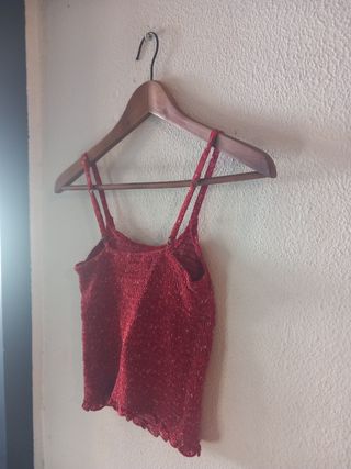 Top Hollister Rojo Talla S
