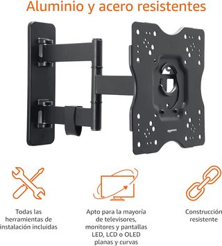 ✨ - Amazon Basics Soporte de pared giratorio incli