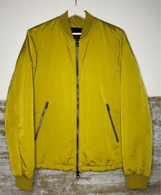 Chaqueta Bomber Zara Amarilla Talla M