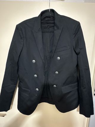 Americana balmain Negra Hombre