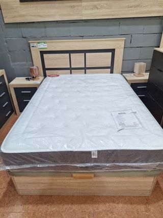 Dormitorio completo Antracita/Cambria