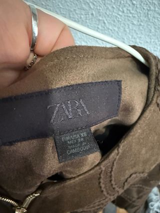 Chaqueta Zara efecto ante bordado Talla XS