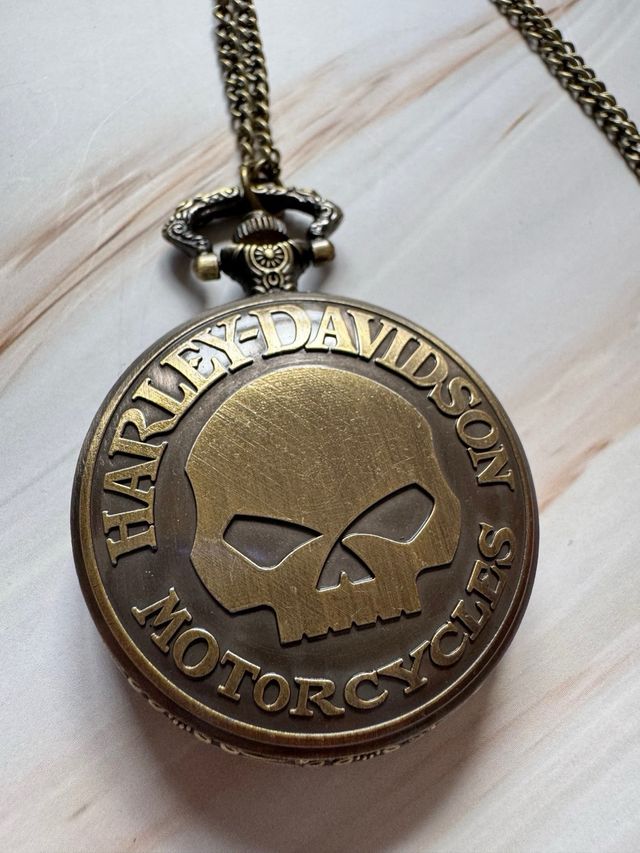 RELOJ DE BOLSILLO HARLEY DAVIDSON-CALAVERA LOGO