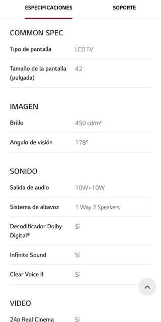 TV LG 42 Full HD 1080p LCD