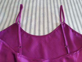Camisón satinado morado