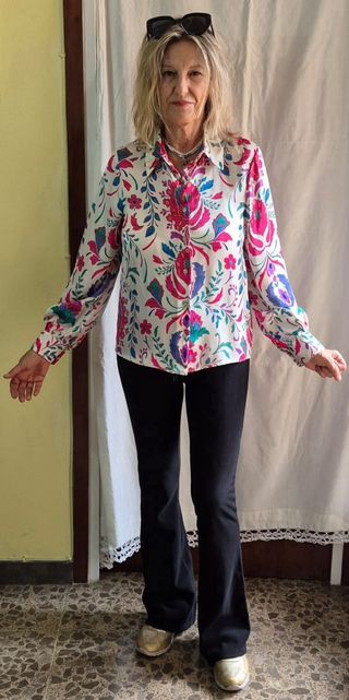 Camisa Estampada Poliéster
