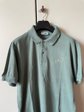 Polo Vintage Chemise Lacoste 100% Cotone Piqué L