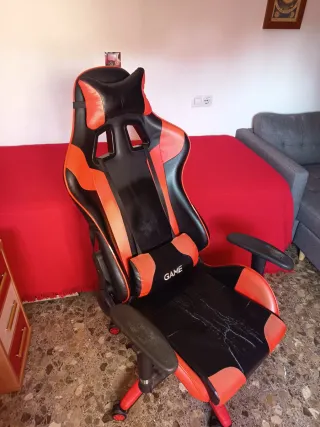 Silla Gamer Negra y Roja