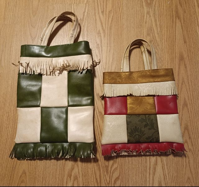 2 Bolsos retro años 70