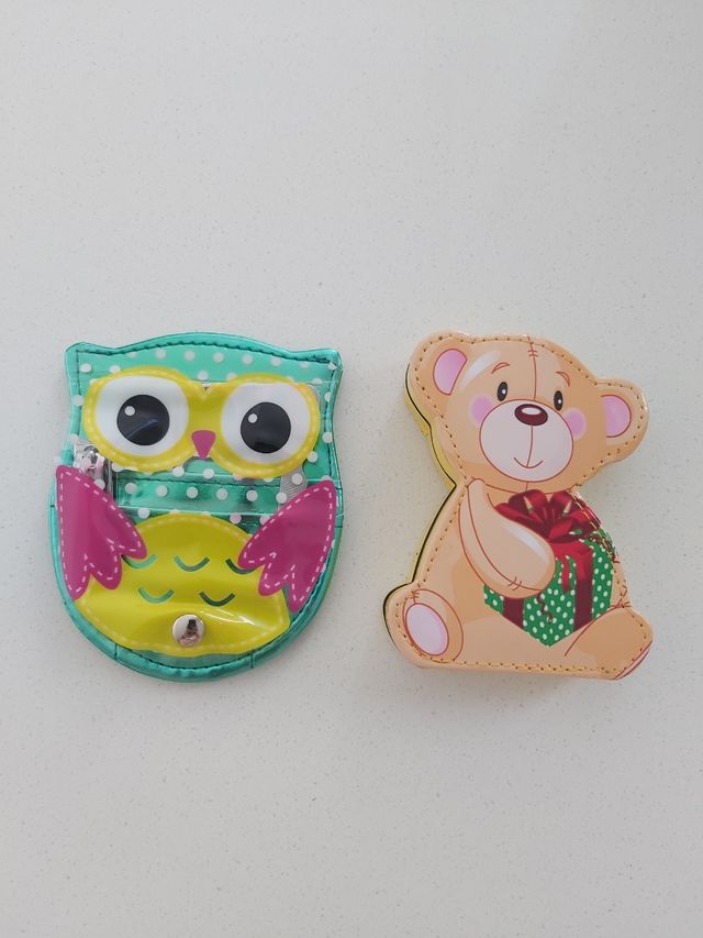 Lote Estuches Manicura Búho y Oso