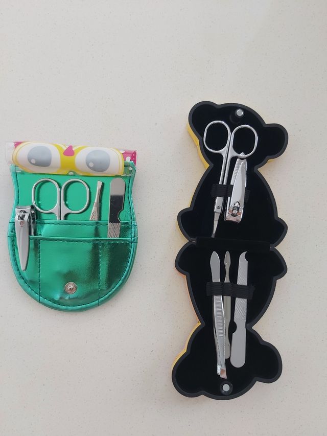 Lote Estuches Manicura Búho y Oso