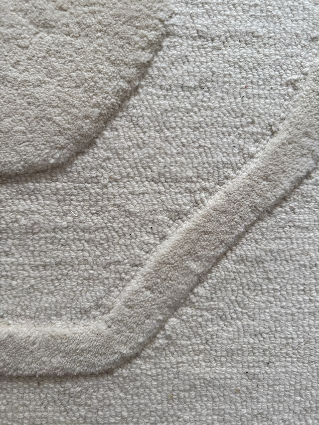 Tappeto in lana goffrata