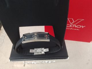 Pulsera Viceroy Hombre Plata y Negro