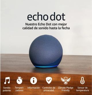 Amazon Echo Dot Azul Nuevo Sin Usar