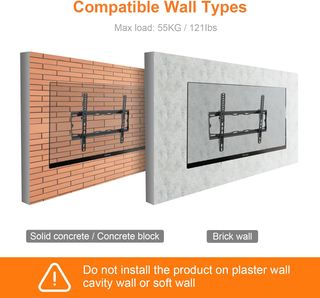 ✨ - GRIFEMA GB1007-4 Soporte TV Pared para Pantall