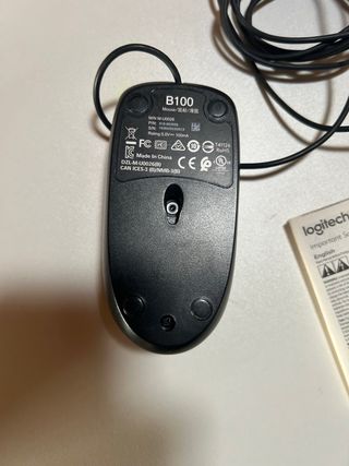 Mouse Logitech B100 Nero