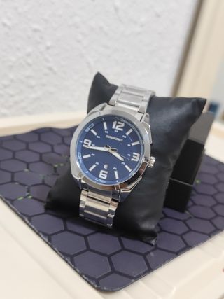 Reloj BINBOND Hombre Azul y Plateado