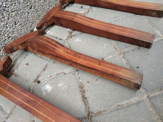 Pata mesa cómoda madera maciza Caoba vintage