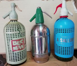 3 Sifones de soda vintage