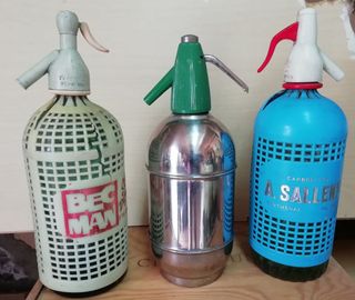 3 Sifones de soda vintage