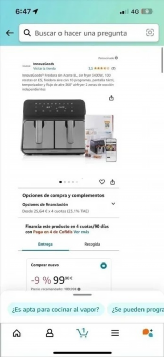 Freidora de Aire Innovagoods