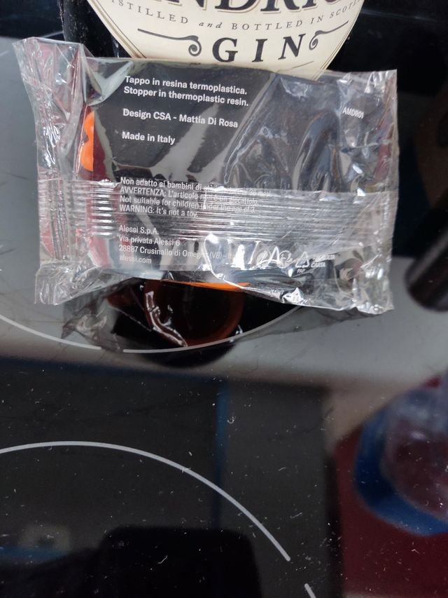 Tappo fantasma Alessi arancione e Blue in coppia 