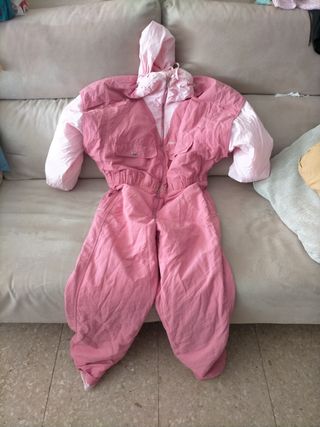 Mono de esquí rosa talla 42