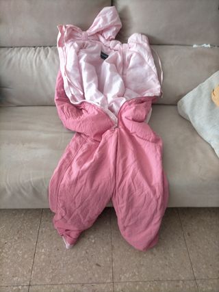 Mono de esquí rosa talla 42