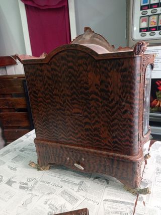 Reloj Joyero Antiguo Marrón y Dorado