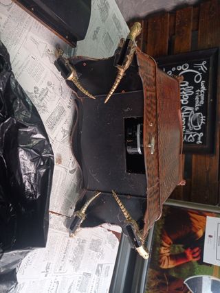 Reloj Joyero Antiguo Marrón y Dorado