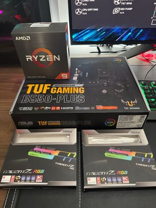 Pack AM4: Placa Base TUF, Ryzen 9 5900X, 32GB RAM
