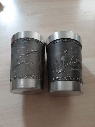 Set Bicchieri in Zinco Decorati