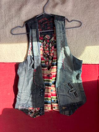 Chaleco Desigual Vaquero Multicolor