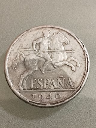 10 céntimos España 1940 error