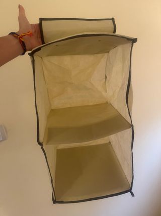 Organizador de armario beige