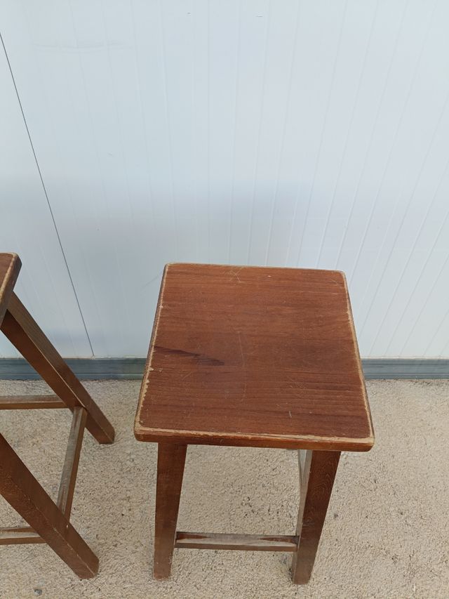 Taburete Banqueta Madera Marrón