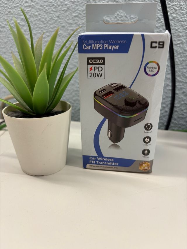 Cargador Coche Bluetooth C9 QC3.0 PD 20W