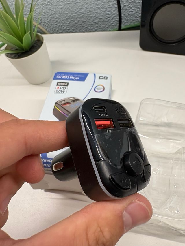 Cargador Coche Bluetooth C9 QC3.0 PD 20W