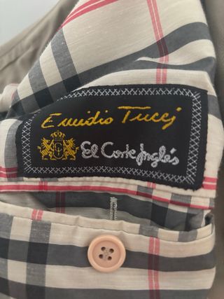 Gabardina Emilio Tucci Beige Multicolor
