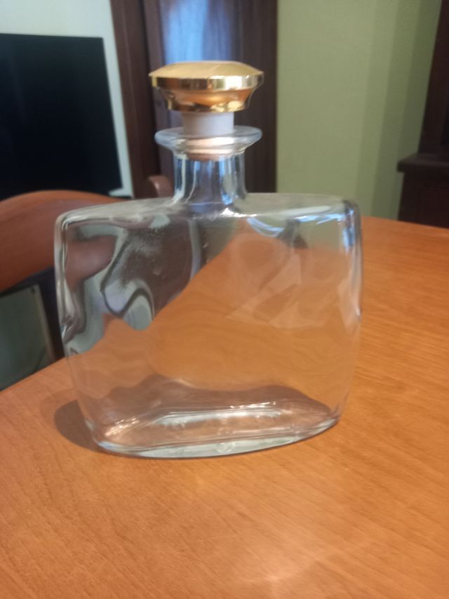 Bottiglia Whisky Vetro Tappo Oro