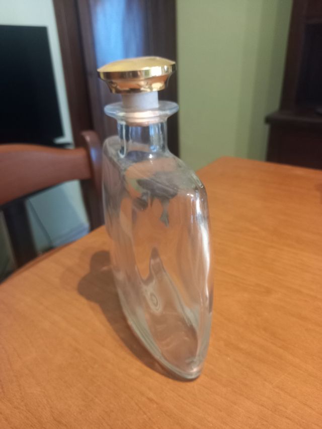 Bottiglia Whisky Vetro Tappo Oro